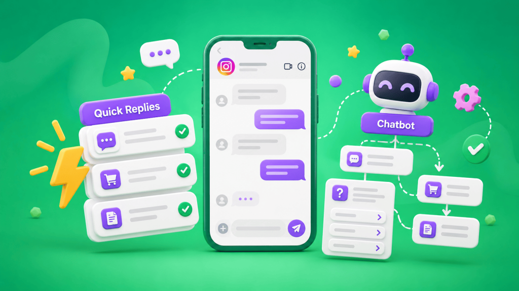 Автоматизація Instagram Direct коли достатньо швидких відповідей, а коли потрібен чат-бот